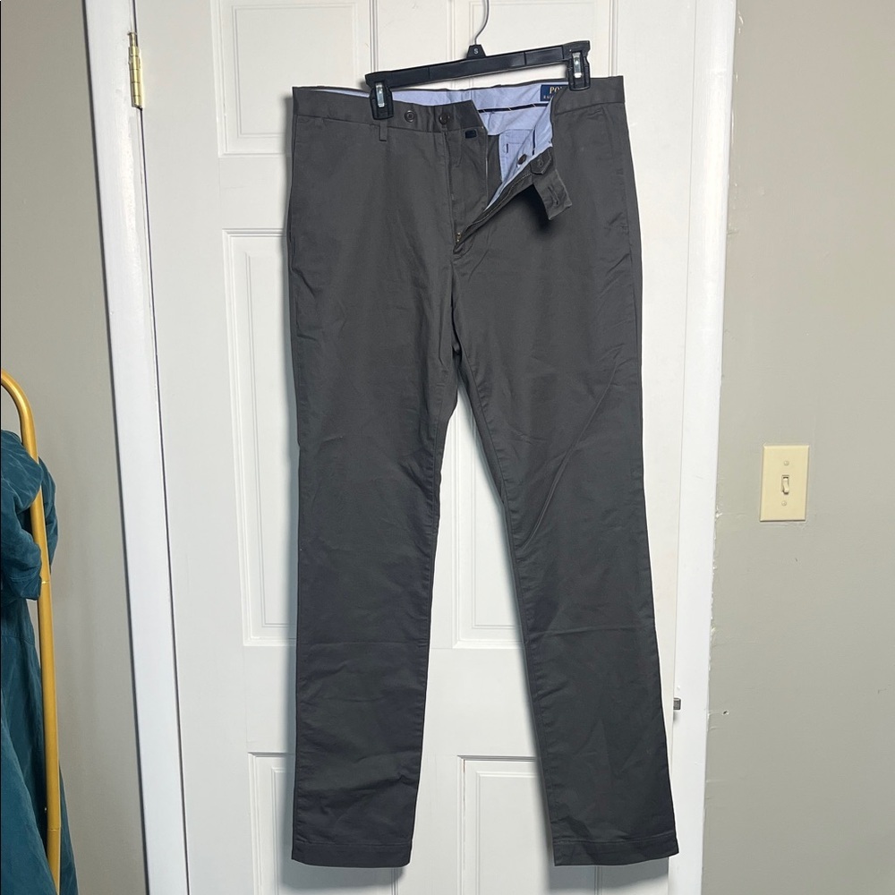 Ralph Lauren Stretch Slim Fit Chino Dark Gray 34 X 34